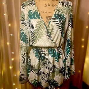 Palm frond romper
